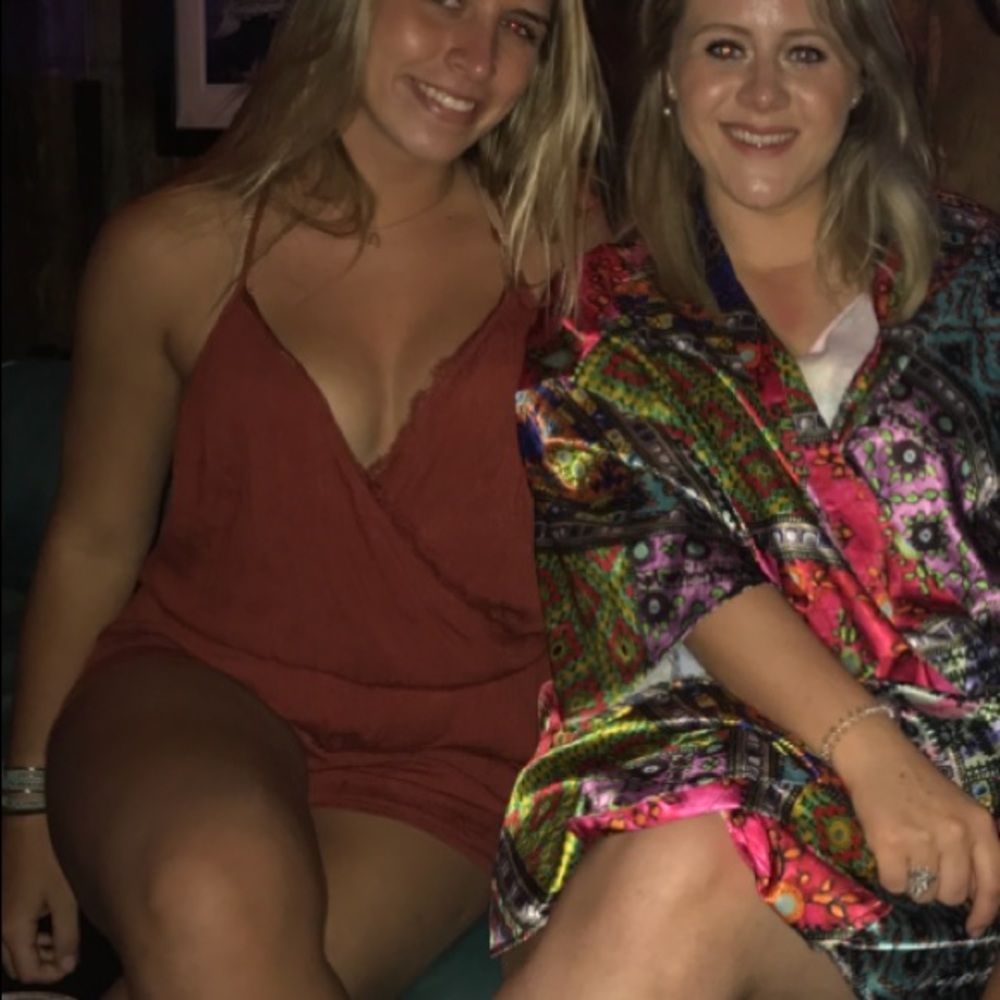 Burnt orange romper